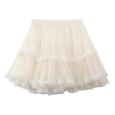 Sweet High Waisted Ruffle Princess Lolita Petticoat 7 Colors
